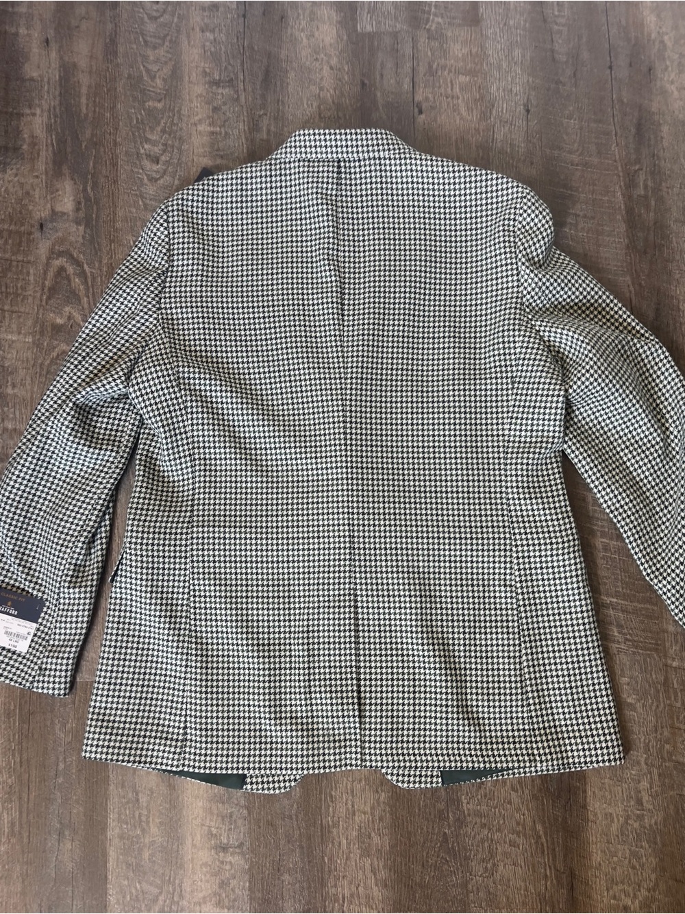 Stafford Classic Green Houndstooth Sport Coat-Size 48L - Picture 2 of 13